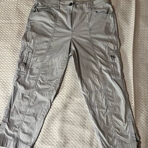 Chico's Light Gray Elastic Waist Pants